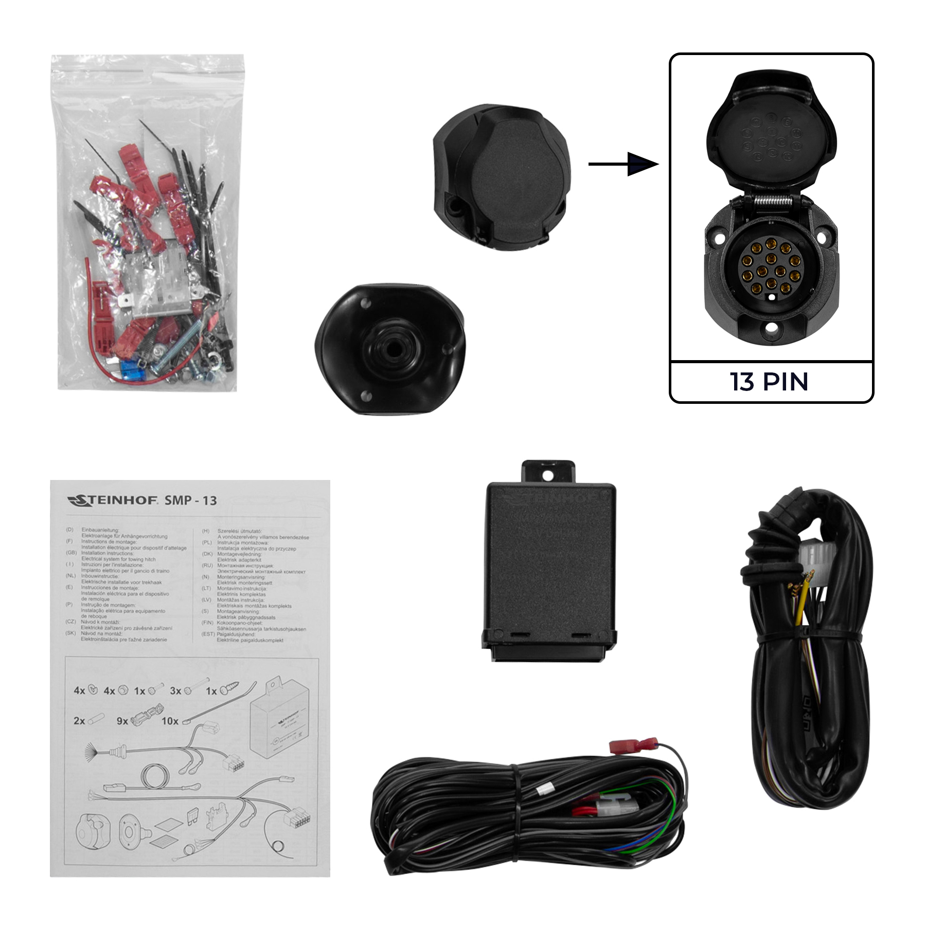 PANDA Wiązka uniwersalna Steinhof SMP-13 z modułem 13-pin Peugeot 508 II